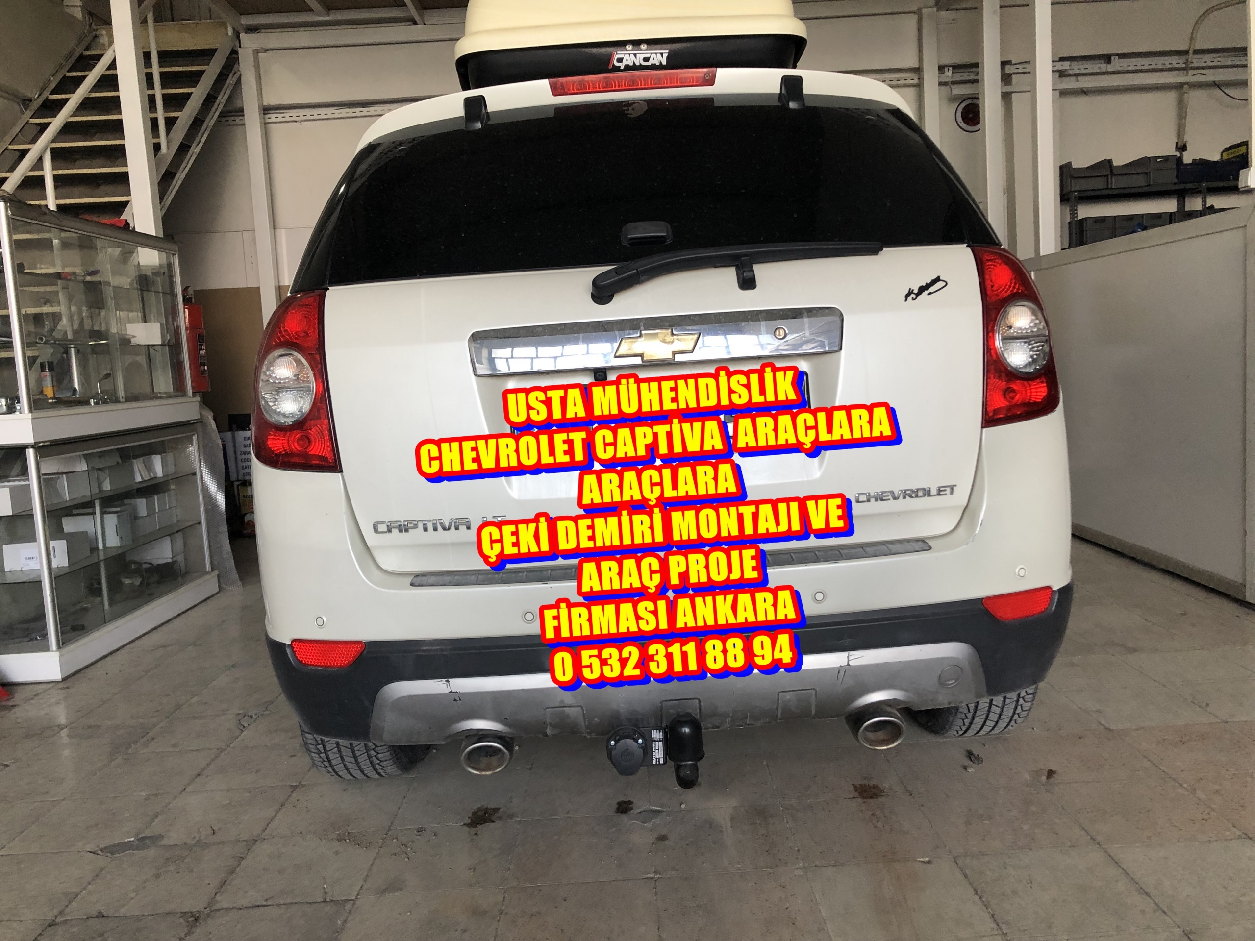 CHEVROLET CAPTİVA ÇEKİ DEMİRİ TAKM MONTAJI VE ARAÇ PROJE FİRMASI ANKARA USTA MÜHENDİSLİK 05323118894
