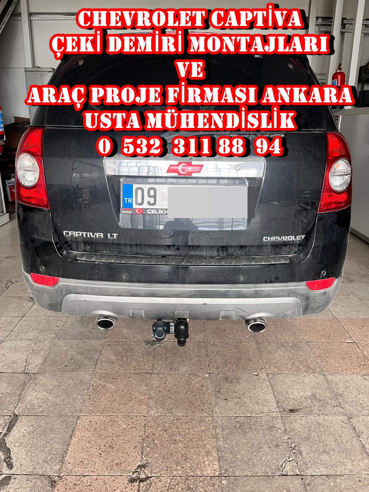 CHEVROLET CAPTİVA ÇEKİ DEMİRİ TAKM MONTAJI VE ARAÇ PROJE FİRMASI ANKARA USTA MÜHENDİSLİK 05323118894