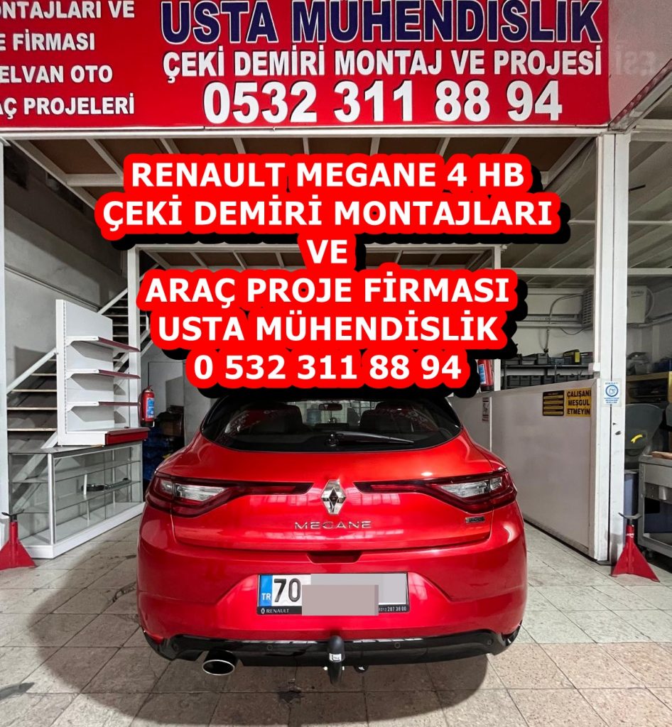 renault megane çeki demiri takma montajı ve araç proje firması usta mühendislik ankara da